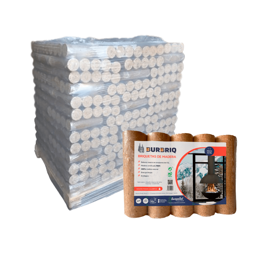 briquetas burbriq 104 paquetes x 5 briquetas