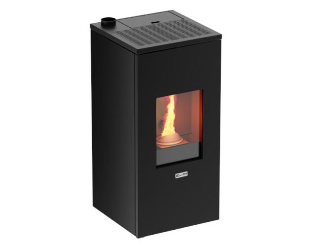 Estufa de pellet Futura 12kW negro Stove Canadian