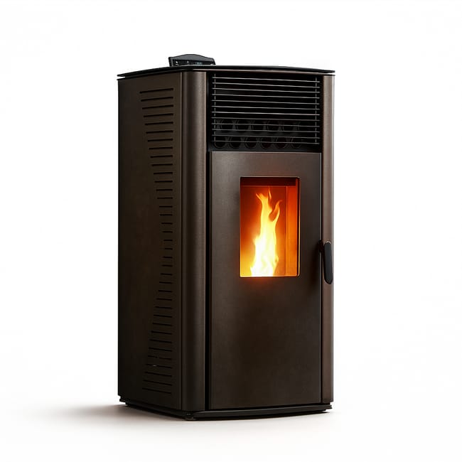 Estufa de pellets de aire Anita 12 kW Sannover Negro