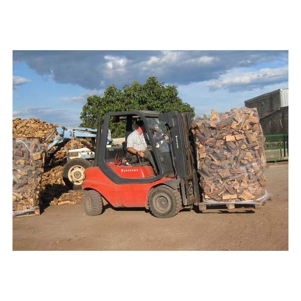 Leña para estufas a granel paletizada